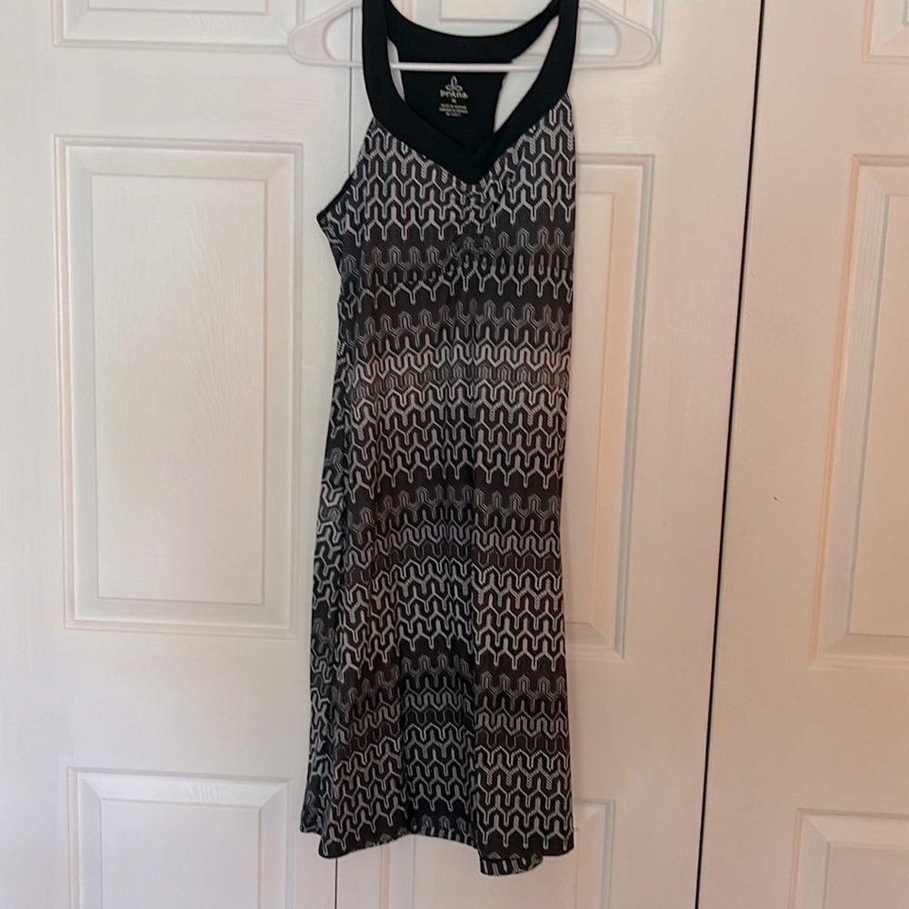 Prana black and white sundress